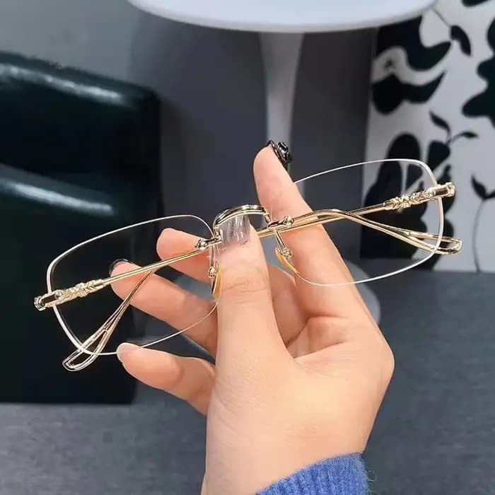 Lunettes de vue sans monture SEAMERGO, unisexes, de luxe, avec dioptrie personnalisée, pour les affa