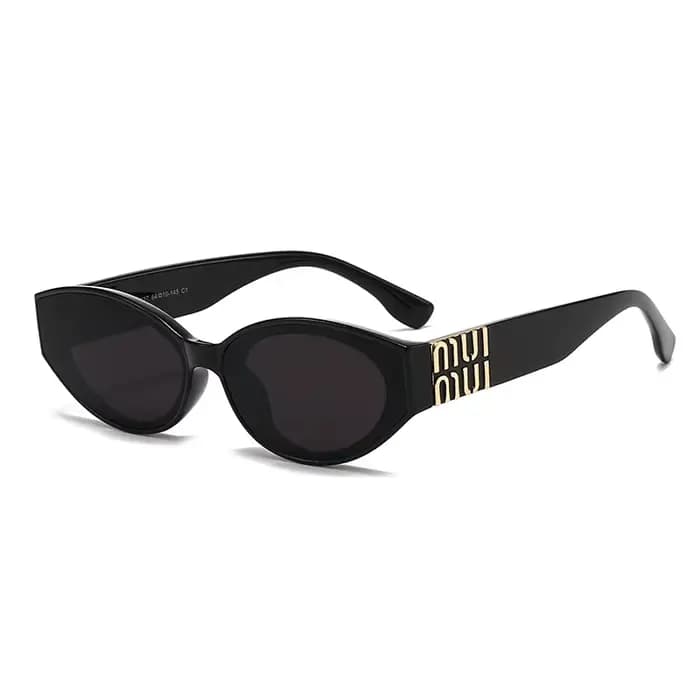 Lunettes de soleil Glamour de luxe pour femmes et hommes, ovales, minimalistes, marque de mode, unis