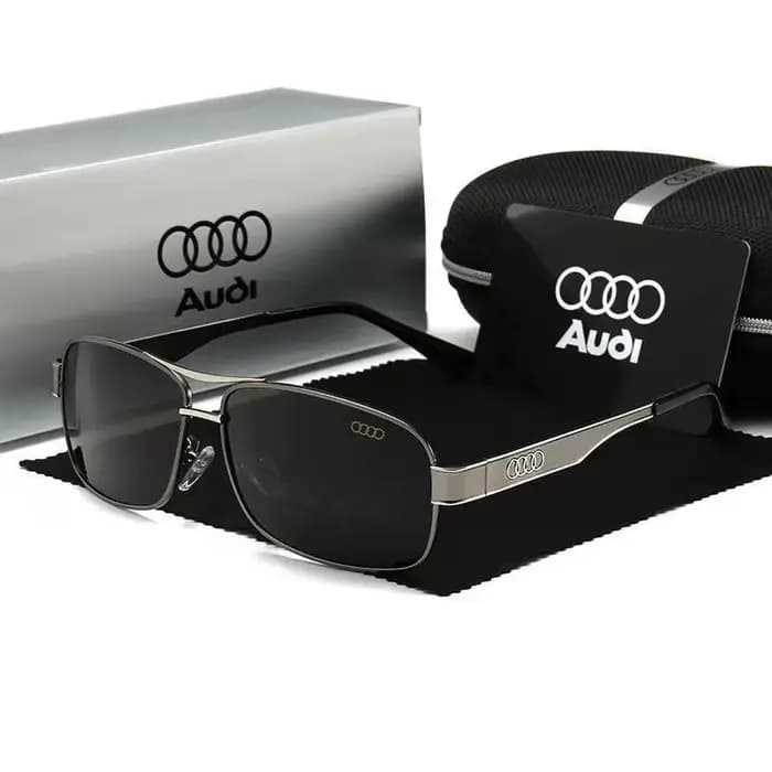 Audi UV400 lunettes de soleil rectangulaires polarisées lunettes pour hommes femmes conduite moto lu