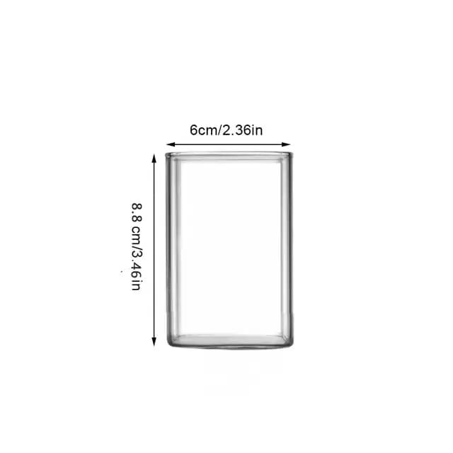 Verre carré thé au lait tasse de boisson verre Transparent à haute teneur en Borosilicate boisson fr