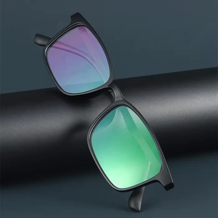 Lunettes d'affaires rétro grand carré TR90 en titane pour hommes, monture de Prescription optique po
