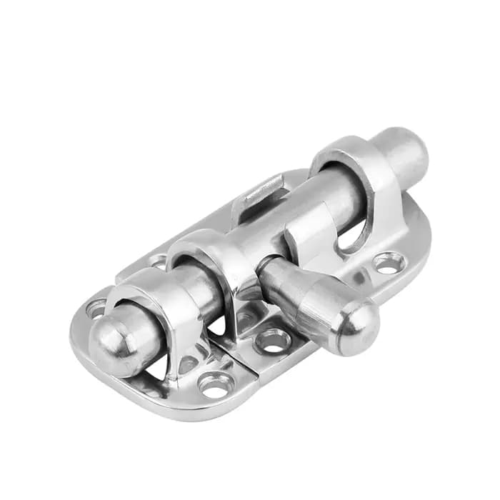 Loquet de porte et fenêtre de bateau en acier inoxydable marin, loquet coulissant à barillet, fermoi