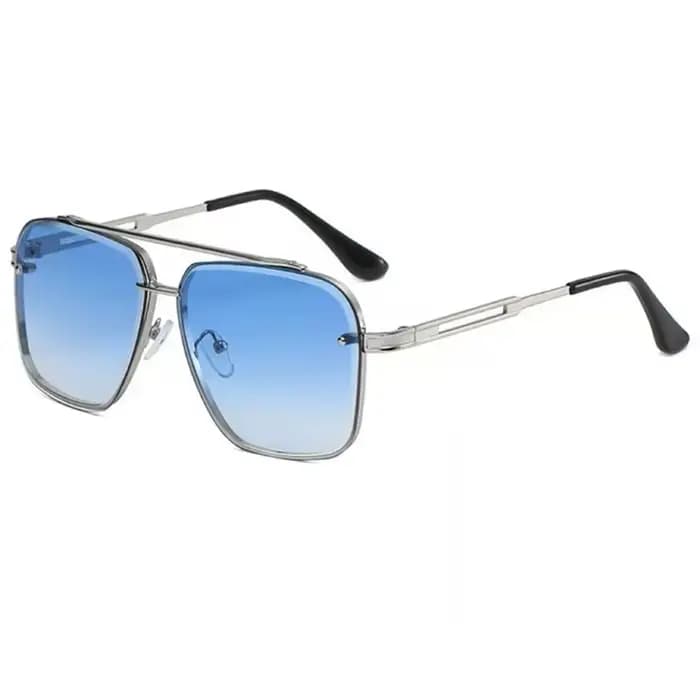 Lunettes de soleil carrées Vintage pour hommes et femmes, classiques, Double pont, dégradé, tendance