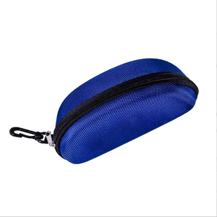 Étui à lunettes en Polyester élégant, coque rigide noire, avec fermeture éclair et crochet, étui à l