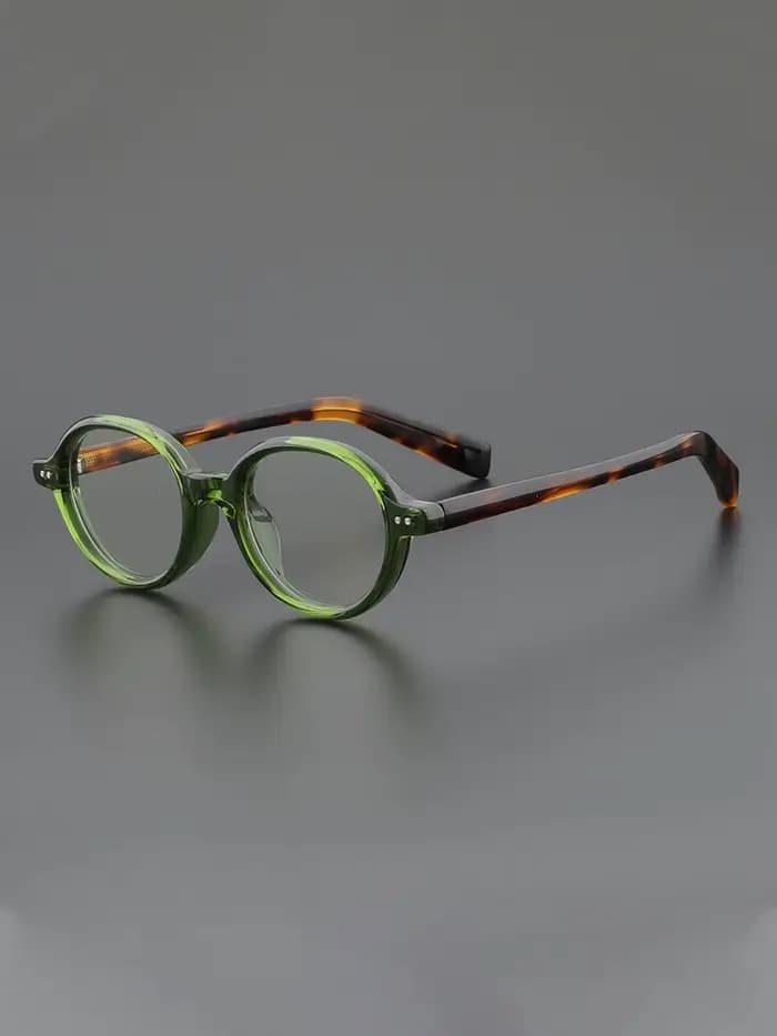 Lunettes ovales pour femmes rétro acétate Vintage lunettes cadre optique rond hommes femme marron ve