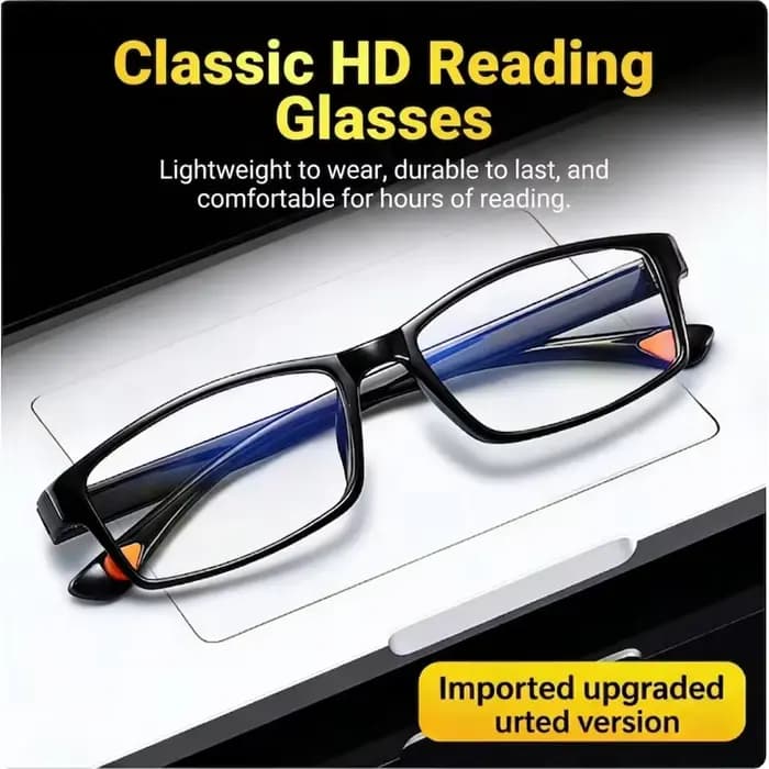 Lunettes de lecture HD classiques, lunettes anti-lumière bleue ultra-légères haute définition pour u