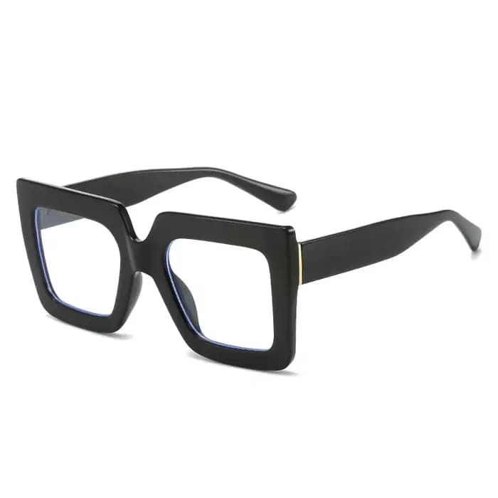 Lunettes carrées noires pour femmes, nouvelle mode, lunettes d'ordinateur colorées, lentille transpa