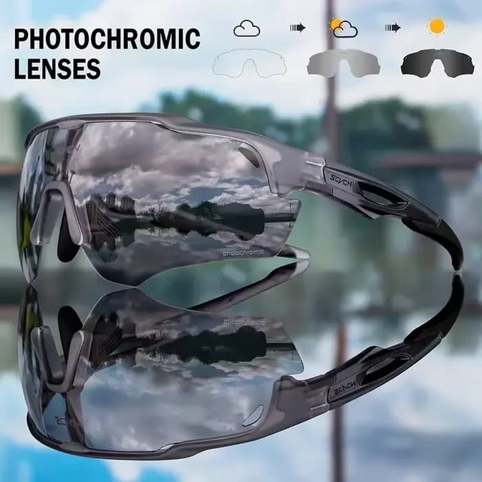 Lunettes de soleil photochromiques SCVCN, lunettes de cyclisme, lunettes de vélo VTT, lunettes de sp