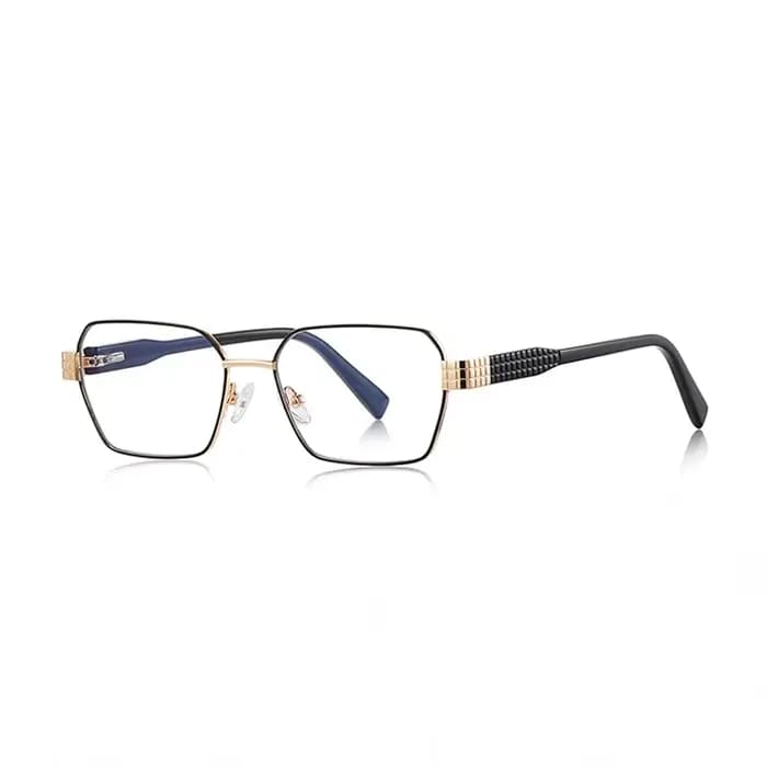 Montures de lunettes de mode femmes hommes marque de luxe concepteur lunettes en métal doré Prescrip