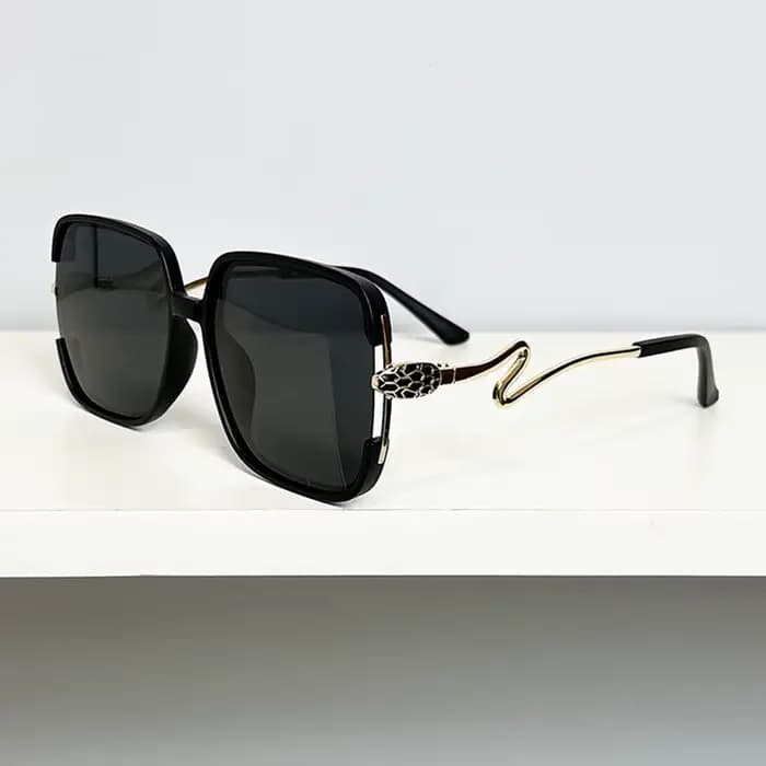 Nouvelle mode femmes lunettes de soleil caractéristiques décontractées mystérieux Cobra grand cadre 