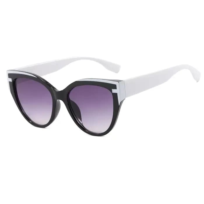 Lunettes de soleil œil de chat vintage pour femme, élégantes, de marque, rétro, avec couleurs contra