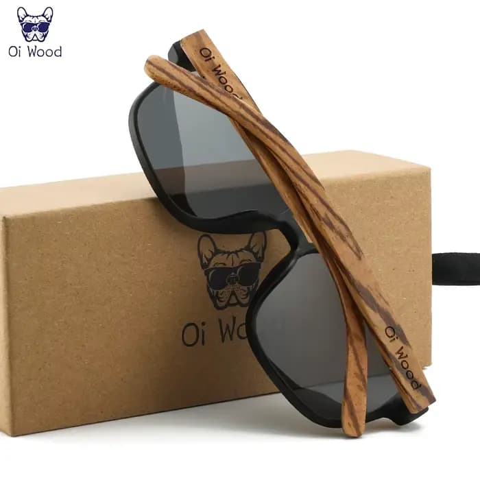 Oi bois lunettes de soleil pour hommes bois lunettes de soleil homme lunettes lunettes polarisantes 
