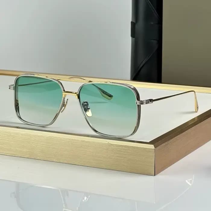 DITAA-Lunettes de soleil Dubsystem pour hommes et femmes, lunettes de soleil pilote en alliage, lune