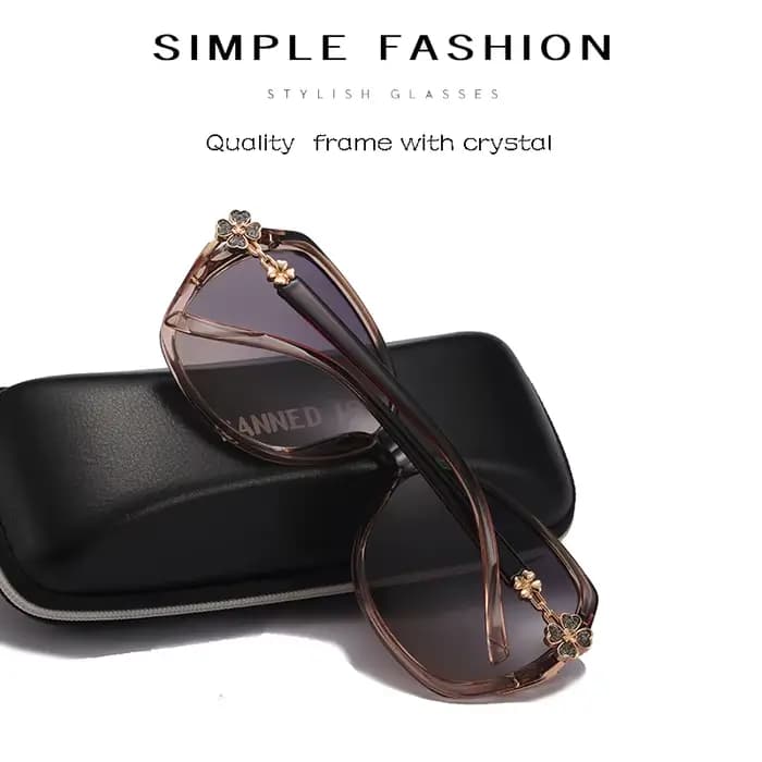 Gafas – lunettes de soleil polarisées de luxe pour femmes, verres de Protection UV400, cristal, Cool