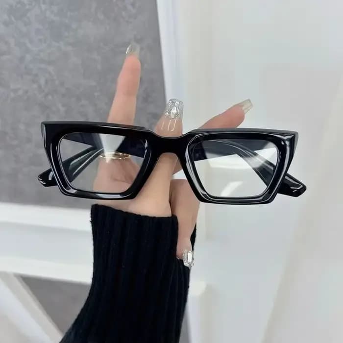 Montures de lunettes carrées élégantes pour femmes et hommes, transparentes, de marque, design optiq