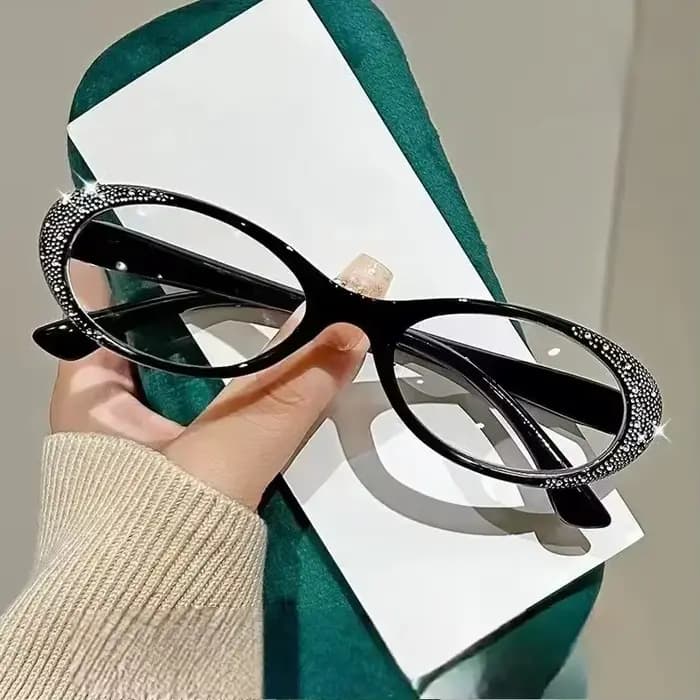 Lunettes de lecture de luxe en diamant pour femmes, tendance, nouvelles lunettes de vue lointaine po