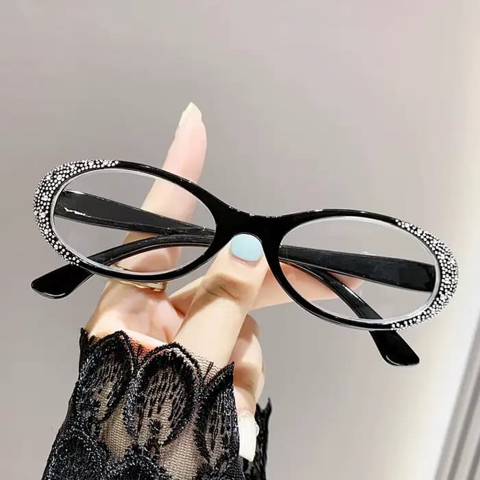 Lunettes de lecture de luxe en diamant pour femmes, tendance, nouvelles lunettes de vue lointaine po