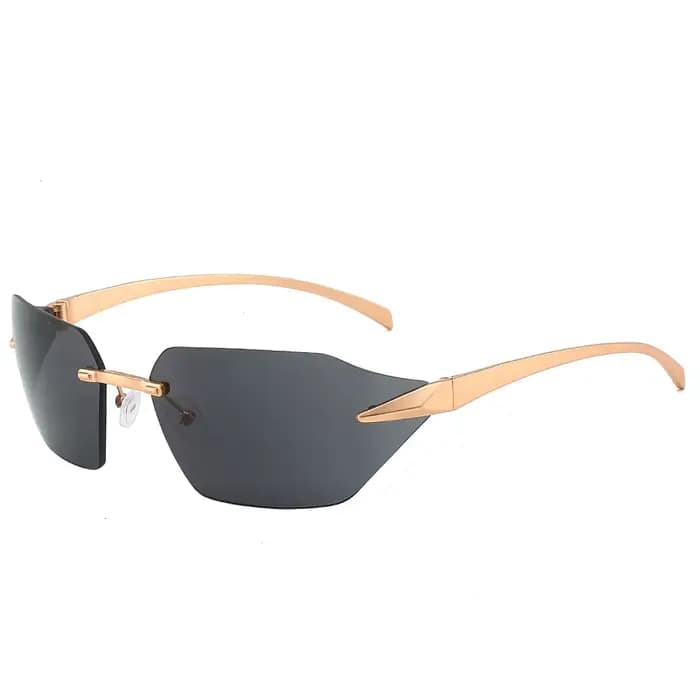 Lunettes de soleil sans bords de styliste pour femmes et hommes, tendance, Vintage, Punk, luxe, pour