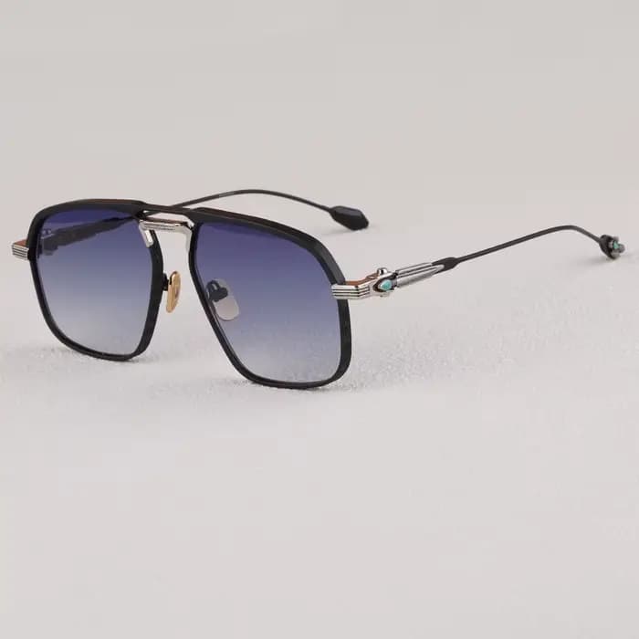 Jmm LABARGE – lunettes de soleil carrées en alliage à Double pont pour hommes et femmes, marque de h