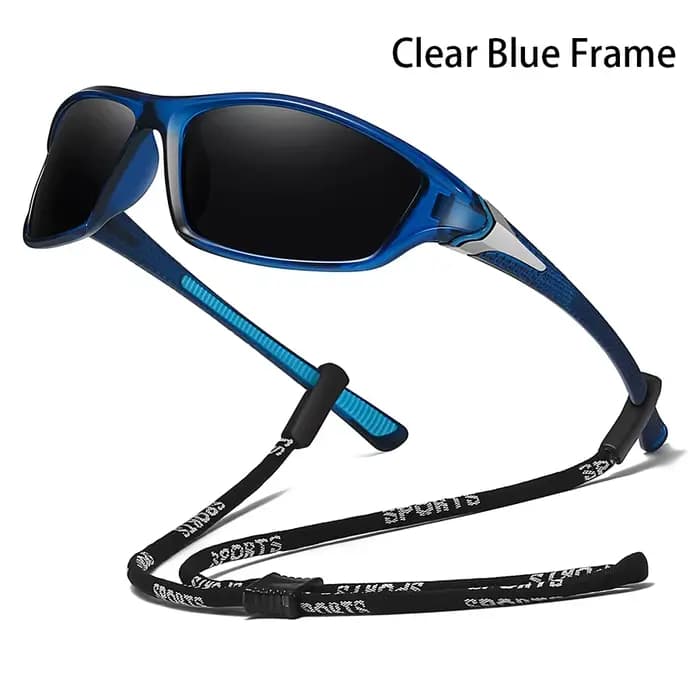 Lunettes de soleil de sport vintage avec chaîne pour hommes et femmes, idéales pour la pêche, la ran