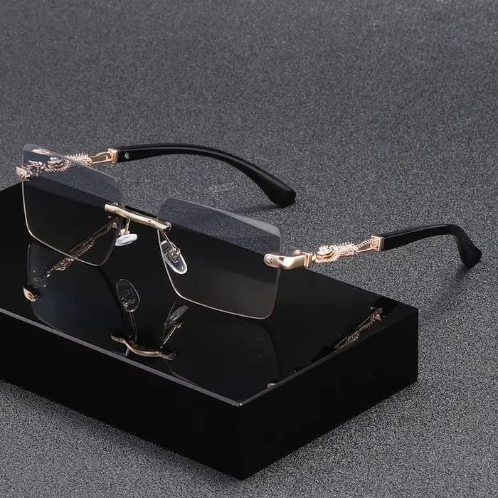 Lunettes de mode tendance personnalisées sans cadre pour hommes et femmes adaptées aux fêtes, aux ra