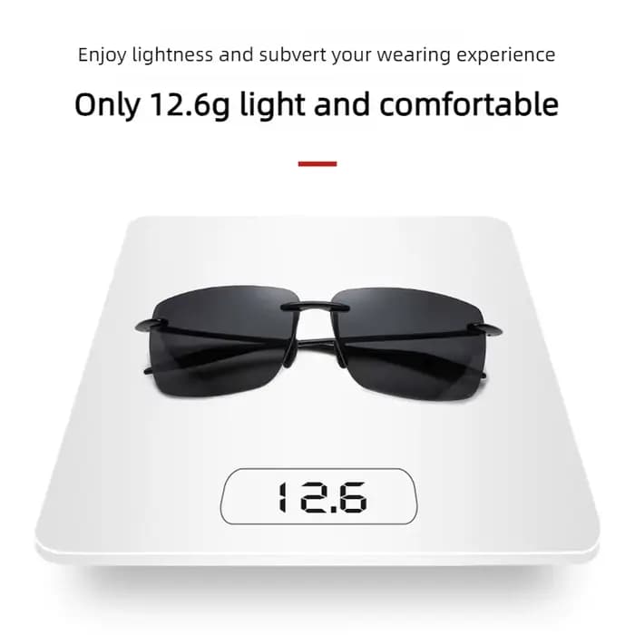 Lunettes de soleil ultralégères TR90 pour hommes et femmes, sans cadre, pour conducteur, conduite, m