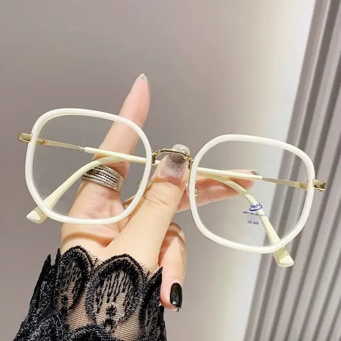 Monture de lunettes couleur Macaron bonbon pour femmes, lunettes de myopie, visage rond sans maquill