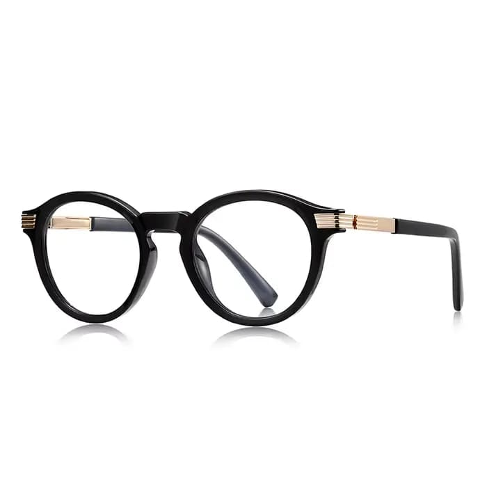 Lunettes transparentes pour hommes, lunettes de prescription, lunettes optiques de lecture, rondes, 