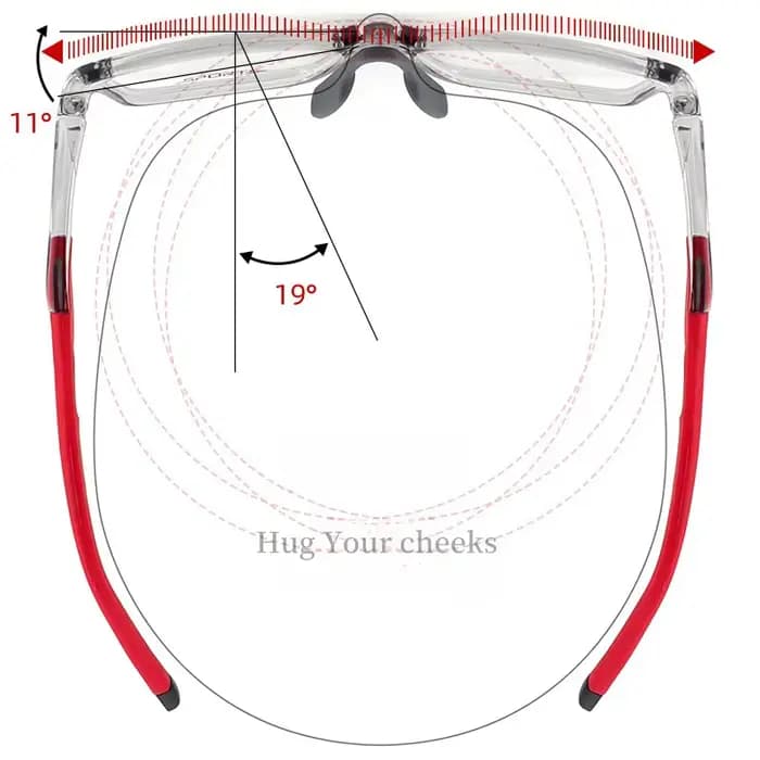 2024 nouvelles lunettes de sport cadre ultra-léger TR90 lunettes de basket-ball pour hommes cadre ca