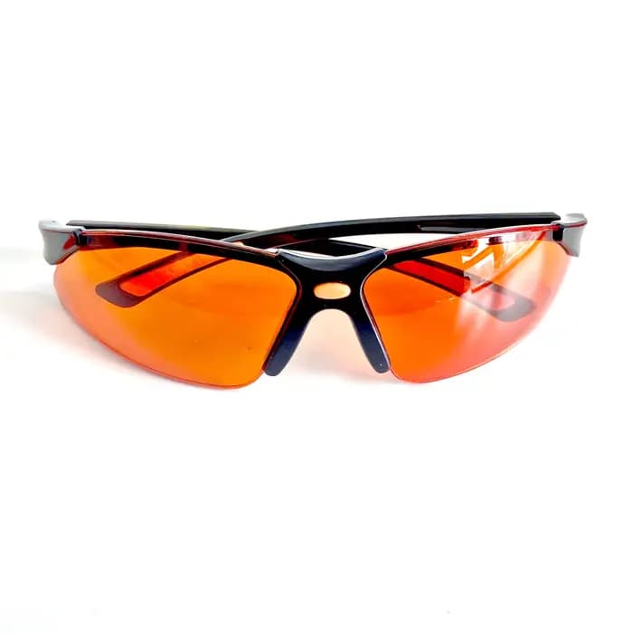 Bloc de lunettes dentaires Orange, lumières bleues UV LED, Assistant de lunettes, plaque à main, dur