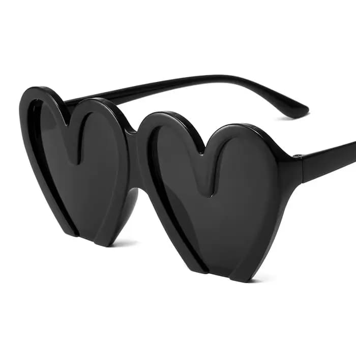 Lunettes de soleil en forme de cœur pour femmes, accessoire de styliste, nouvelle collection 2024