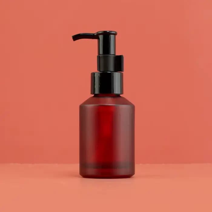 Bouteille démaquillante à base d'huile en verre, ensemble de voyage avec pompe pour Essence, Lotion 