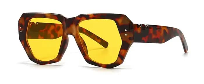 Lunettes de soleil caramel pour femmes, design de marque à la mode, design des années 70, uniques, i