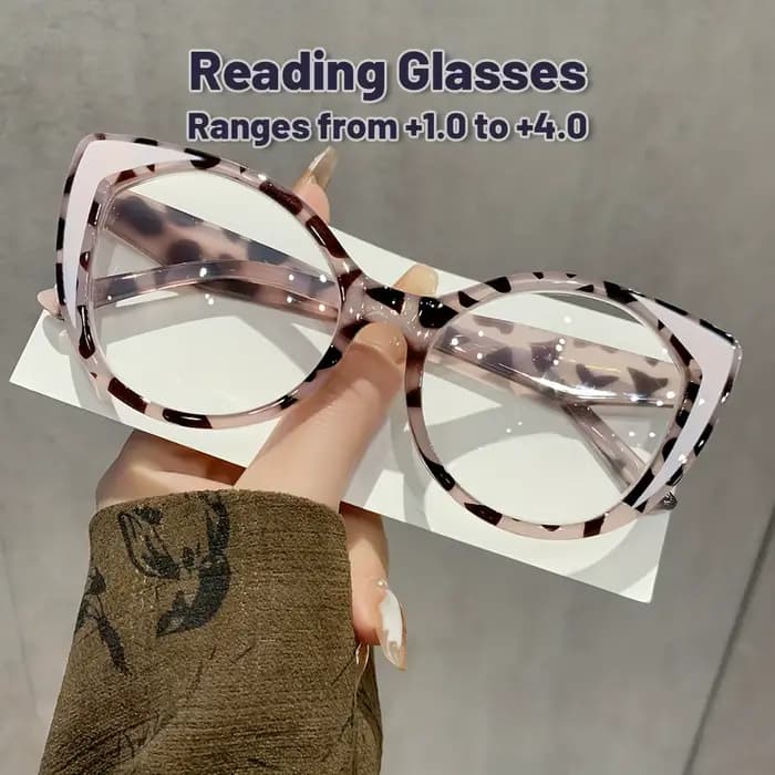 Lunettes de lecture œil de chat Vintage pour femmes, cadre PC Transparent, grossissement, conception