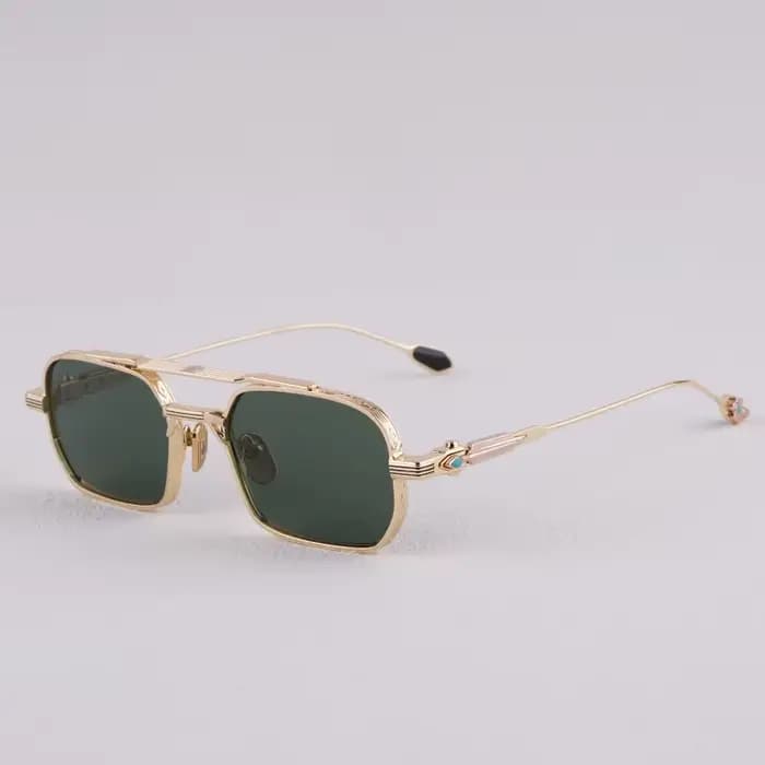 Lunettes de soleil JMM de luxe rétro à monture dorée pour hommes et femmes, de haute qualité, protec