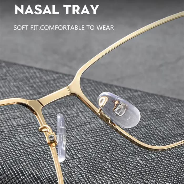 Lunettes de lecture Anti-lumière bleue en alliage de titane pour hommes, rétro carrées, pour jeux su