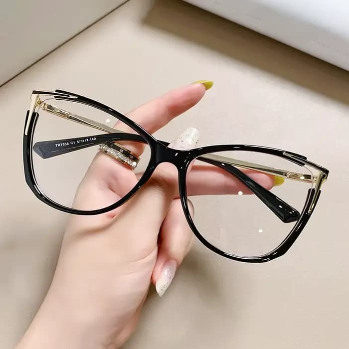 Anti lumière bleue myopie moins dioptrie lunettes-1 -1.5 -6 mode dégradé bleu lunettes grand cadre l
