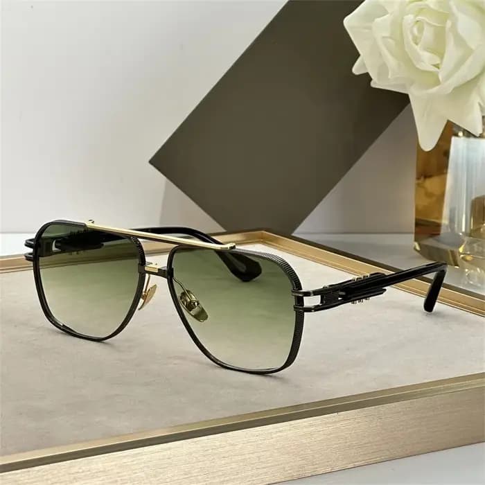 DT KUDRU DTS436-GLD-BLK lunettes de soleil de luxe pour hommes et femmes lunettes de créateur de qua