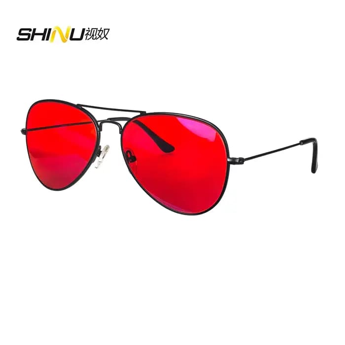 SHINU lentilles rouges lunettes hommes lentille Orange lunettes pour jeu filtre de lumière bleue mei