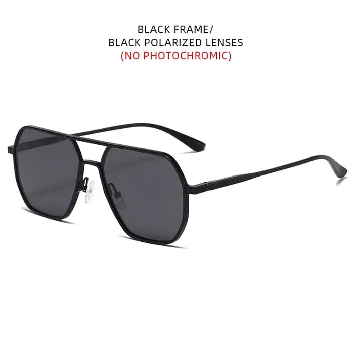 Lunettes de soleil photochromiques en métal de luxe pour hommes et femmes, polarisées, élégantes, ca