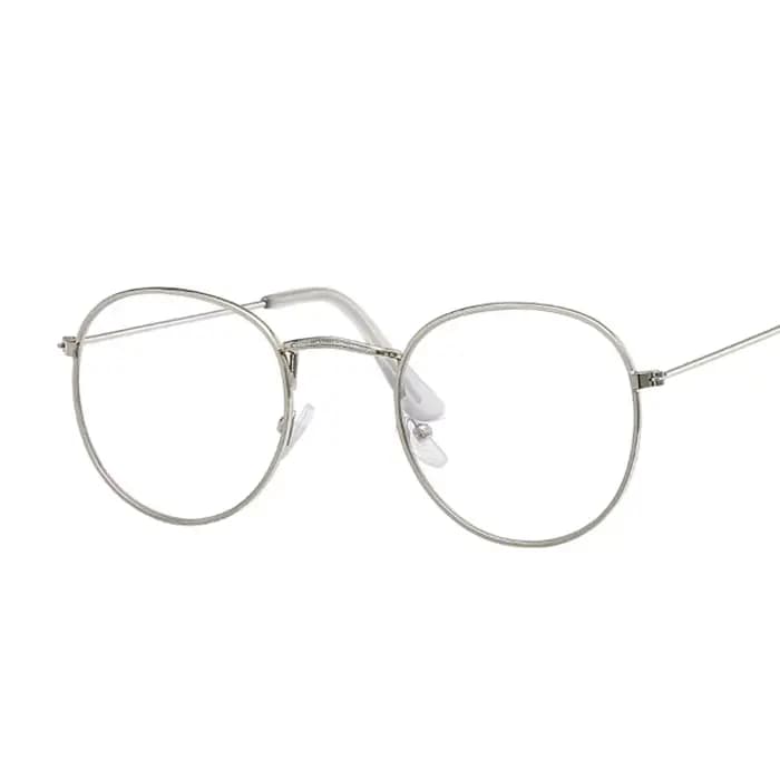 Lunettes rondes monture homme Anti lumière bleue lunettes femme fausses lunettes or optique ovale lu