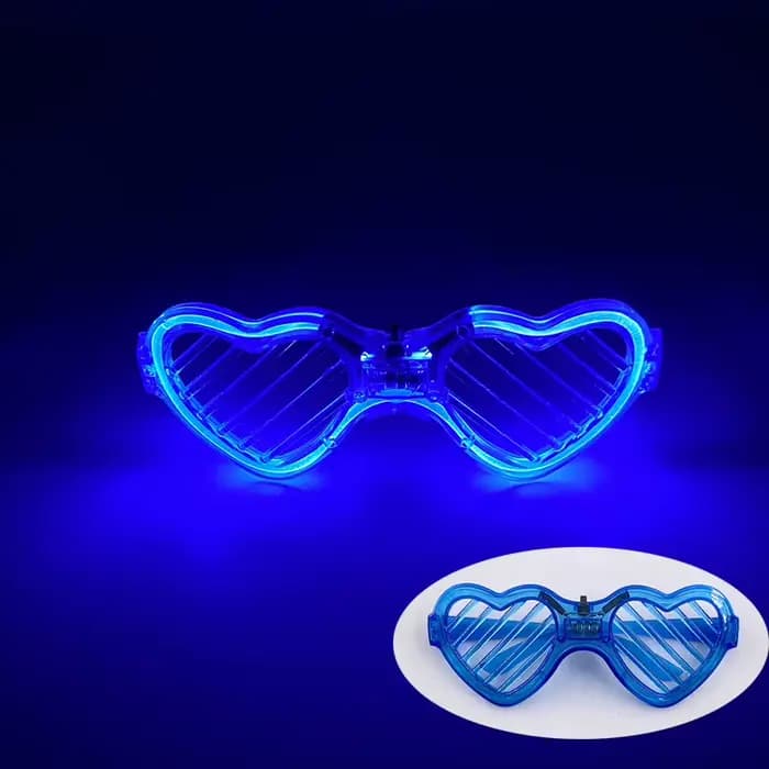 LED sans fil juste marié lunettes mariage nuptiale douche faveurs mariée lunettes ensemble EL coeur 