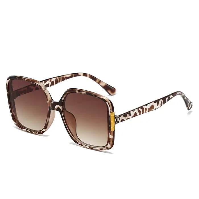 Lunettes de soleil carrées surdimensionnées Vintage pour hommes et femmes, marque de mode, œil de ch