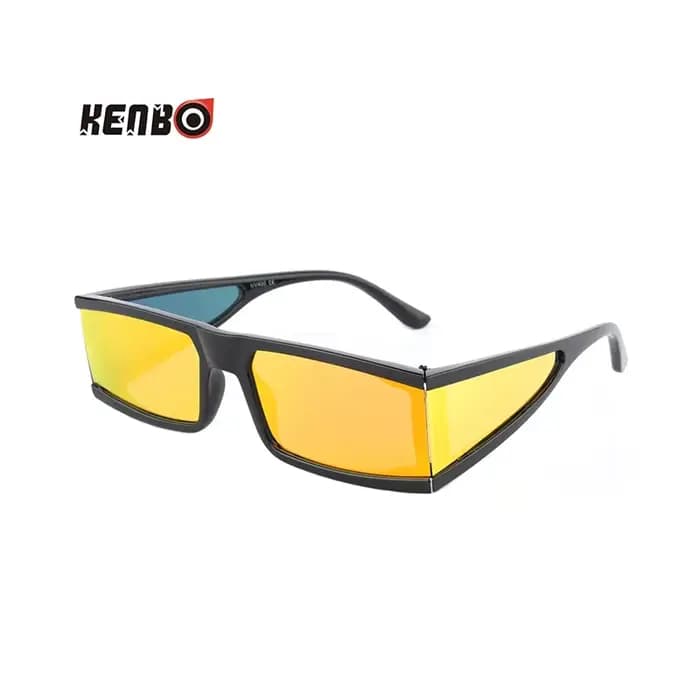 Kenbo-Lunettes de soleil rétro à monture étroite pour hommes et femmes, lunettes de soleil carrées v