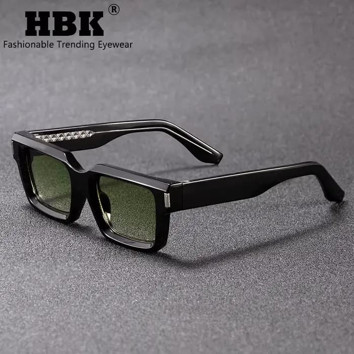 HBK Vintage Punk hommes lunettes de soleil carrées marque Design petite monture lunettes de soleil f