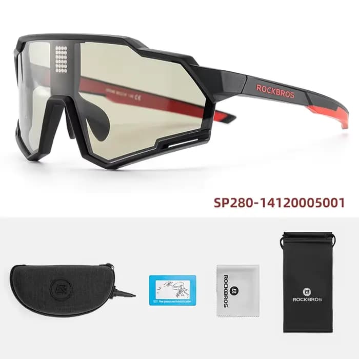 ROCKBROS-Lunettes de soleil polarisées UV400 pour hommes et femmes, lunettes de cyclisme, lunettes d