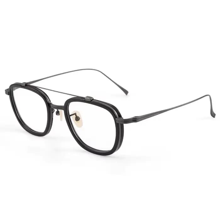 Monture de lunettes en titane pour hommes et femmes, lunettes carrées ultralégères, lunettes IP pour