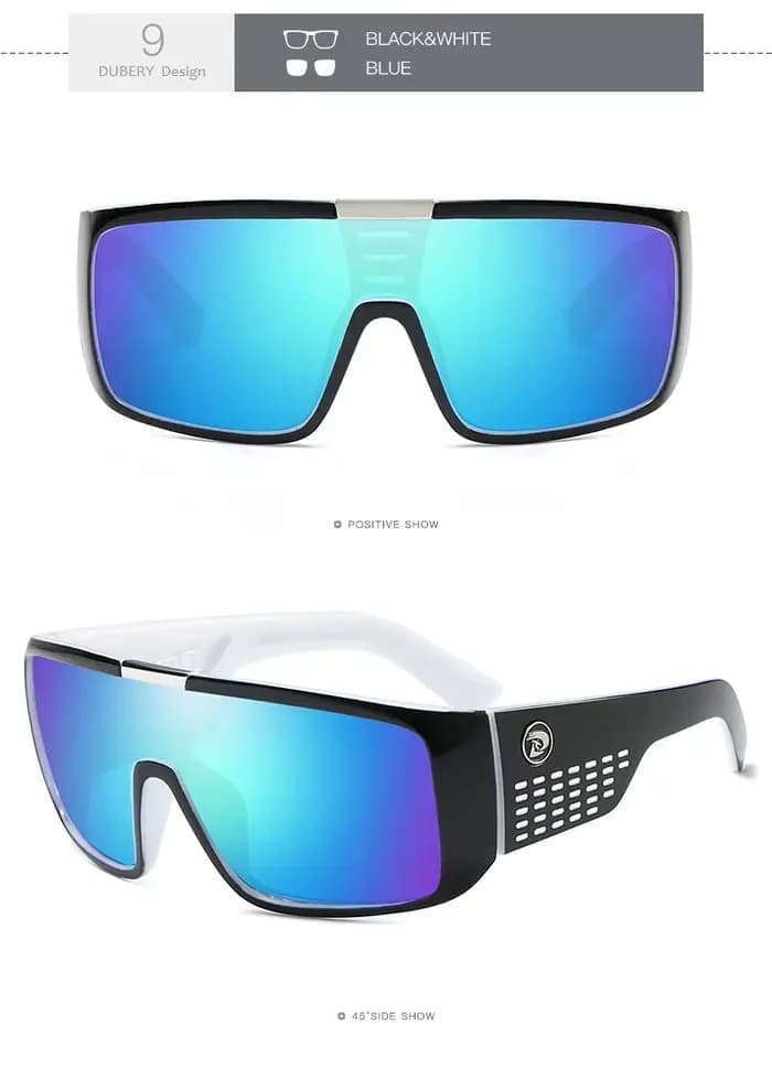 Grandes lunettes de soleil coupe-vent