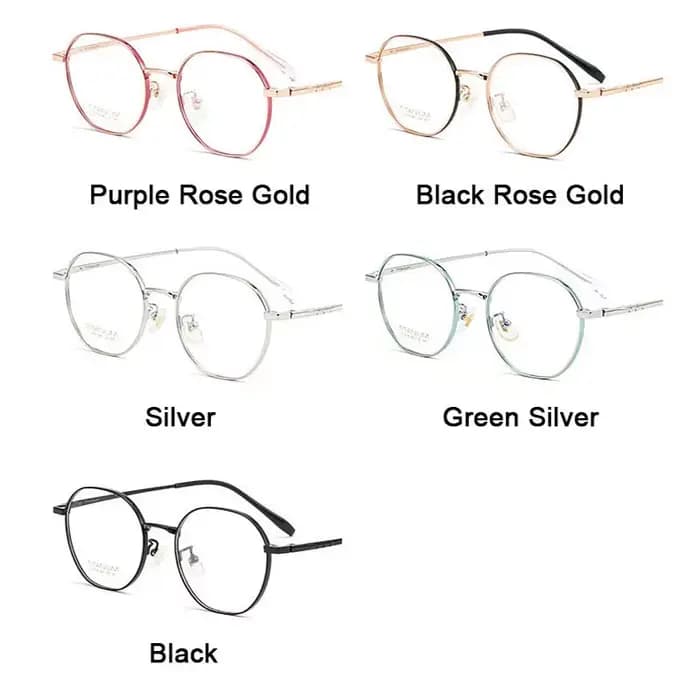 Monture de lunettes en titane pur pour femmes