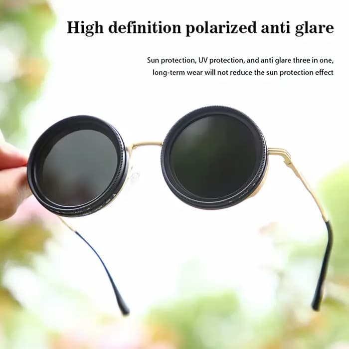Lunettes de soleil polarisées Magic Blue ND9 à gradation réglable